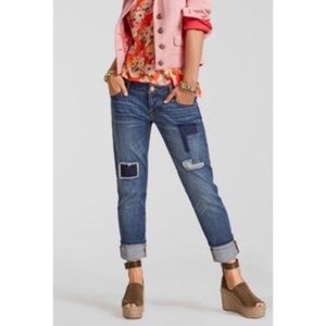 CAbi #5308 Patchwork Slim Boyfriend Jeans